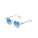 Okkia - Okkia Milano Unisex Güneş Gözlüğü Transparan Beyaz / Lens: Mavi Gradyan OK048-TCL