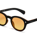 Okkia Milano Unisex Güneş Gözlüğü Siyah Havana / Sarı Lens OK048B3H-YE - Thumbnail