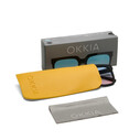 Okkia Roma Unisex Güneş Gözlüğü Siyah / Lens: Mavi/Pembe gradyan OK040BK-BP - Thumbnail