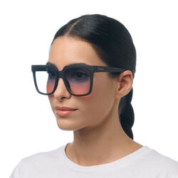 Okkia - Okkia Roma Unisex Güneş Gözlüğü Siyah / Lens: Mavi/Pembe gradyan OK040BK-BP (1)