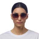 Okkia Silvia Güneş Gözlüğü Kahverengi-Pembe Degrade - Thumbnail