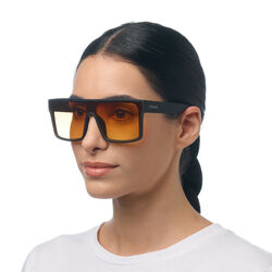 Okkia - Okkia Tokyo Unisex Güneş Gözlüğü Siyah / Lens : Turuncu OK033BK-YE (1)