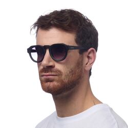Okkia - Okkia Zeno Round Unisex Güneş Gözlüğü Siyah (1)