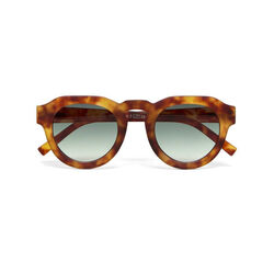 Okkia - Okkia Zeno Round Unisex Güneş Gözlüğü Sahara Havana / Yeşil Lens OK032SH-GR