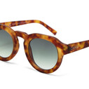 Okkia Zeno Round Unisex Güneş Gözlüğü Sahara Havana / Yeşil Lens OK032SH-GR - Thumbnail