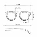 Okkia Zeno Round Unisex Güneş Gözlüğü Sahara Havana / Yeşil Lens OK032SH-GR - Thumbnail