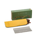 Okkia Zeno Round Unisex Güneş Gözlüğü Sahara Havana / Yeşil Lens OK032SH-GR - Thumbnail
