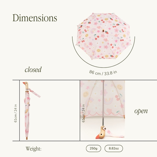 Original Duckhead Duck Çocuk Şemsiyesi ODH x Meri Meri Happy Icons