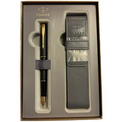 PARKER - Parker Hediye Seti Sonnet Mat Siyah Dolmakalem + Kılıf 
