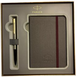 PARKER - Parker Hediye Seti GT Gold Krom Roller Kalem + Defter