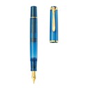 Pelikan Classic M200 Golden Lapis Fountain Pen - Thumbnail