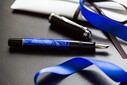 Pelikan Classic Series M205 Marble Blue Fountain Pen - Thumbnail