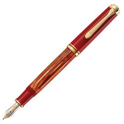 PELİKAN - Pelikan M600 Tortoiseshell Red Dolma Kalem