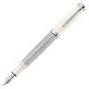 Pelikan Souveraen M405 Silver White Dolma Kalem - Thumbnail