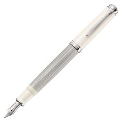 PELİKAN - Pelikan Souveraen M405 Silver White Dolma Kalem