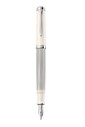 Pelikan Souveraen M405 Silver White Fountain Pen - Thumbnail