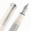 Pelikan Souveraen M405 Silver White Fountain Pen - Thumbnail