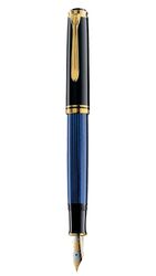 PELİKAN - Pelikan Souveraen M800 Blue Black Fountain Pen