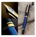 Pelikan Souveraen M800 Blue Black Fountain Pen - Thumbnail
