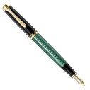 Pelikan Souveraen M800 Green Black Fountain Pen - Thumbnail