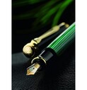 Pelikan Souveraen M800 Green Black Fountain Pen - Thumbnail