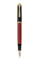 PELİKAN - Pelikan Souveran Series M400 Burgundy Black Pearlescent Fountain Pen