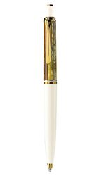 PELİKAN - Pelikan Souveran Serisi K400 Tortoiseshell White Tükenmez Kalem