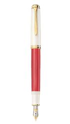 PELİKAN - Pelikan Souverän M600 Red & White Fountain Pen