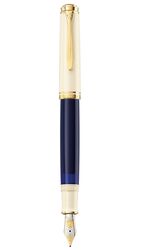 PELİKAN - Pelikan Souverän M800 Cream Blue Fountain Pen