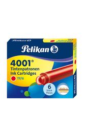 PELİKAN - Pelikan TP6 Dolma Kalem Kartuşu Kırmızı