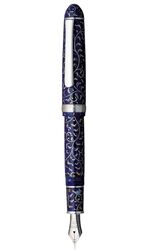 PLATINUM - Platinum #3776 Celluloid Karakusa Blue Fountain Pen