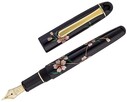 Platinum #3776 Century Kaga Hira Makie Fountain Pen SAKURA PNB-30000B - Thumbnail