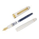 Platinum PNB15000#3776 Century Gold Trim 2 Chenonceau White Dolma Kalem - Thumbnail