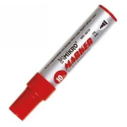 SHARPIE - Mikro 10 mm Kesik Uçlu Permanent Markör Kırmızı (8 Adet)