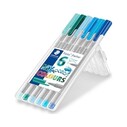 STAEDTLER - STAEDTLER TRIPLUS ÜÇGEN FİNELİNER 0,3mm OKYANUS 6'LI
