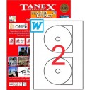 TANEX - TANEX 117mm LAZER CD ETİKETİ TW-3117
