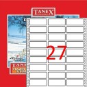 TANEX - TANEX 20x55mm BİLGİSAYAR ETİKETİ