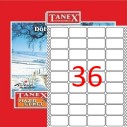 TANEX - TANEX 22x55mm BİLGİSAYAR ETİKETİ