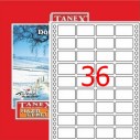 TANEX - TANEX 23x40mm. BİLGİSAYAR ETİKETİ 