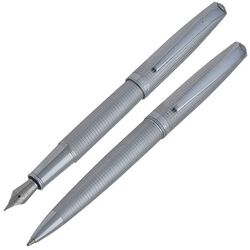 STEELPEN - Steelpen Dolmakalem + Tükenmez Truva Desenli Krom 0165