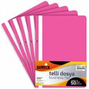 UMIX - UMIX PLUS A4 TELLİ DOSYA 50'Lİ PEMBE