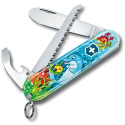 VICTORINOX ÇAKI - ​Victorinox 0.2373.E1 My First Victorinox Yunus Desenli Çakı ve Boyama Kitabı (1)