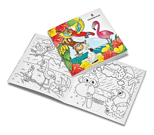 ​Victorinox 0.2373.E3 My First Victorinox Papağan Desenli Çakı ve Boyama Kitabı - 7