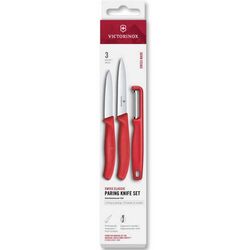 Victorinox - Victorinox 6.7111.33C1 Swiss Classic 3lü Bıçak ve Soyacak Set, Kırmızı
