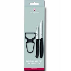 Victorinox - Victorinox 6.7113.35 Soyma Bıçağı Seti, 3 Parça Siyah 