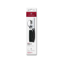 Victorinox - Victorinox 6.7193.3F Swiss Classic 3lü Piknik Seti, Siyah