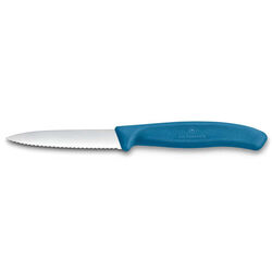 VICTORINOX - Victorinox 6.7632.C1 Swiss Classic 8cm Tırtıklı Soyma Bıçağı, Mavi