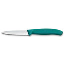VICTORINOX - Victorinox 6.7634.C1 Swiss Classic 8cm Tırtıklı Soyma Bıçağı, Yeşil