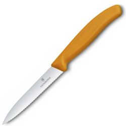 VICTORINOX MUTFAK - Victorinox 6.7736.L9 10cm Tırtıklı Soyma Bıçağı