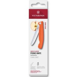 Victorinox - Victorinox 6.7839.FC1 Swiss Classic 11cm Katlanır Piknik Bıçağı, Turuncu